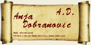 Anja Dobranović vizit kartica